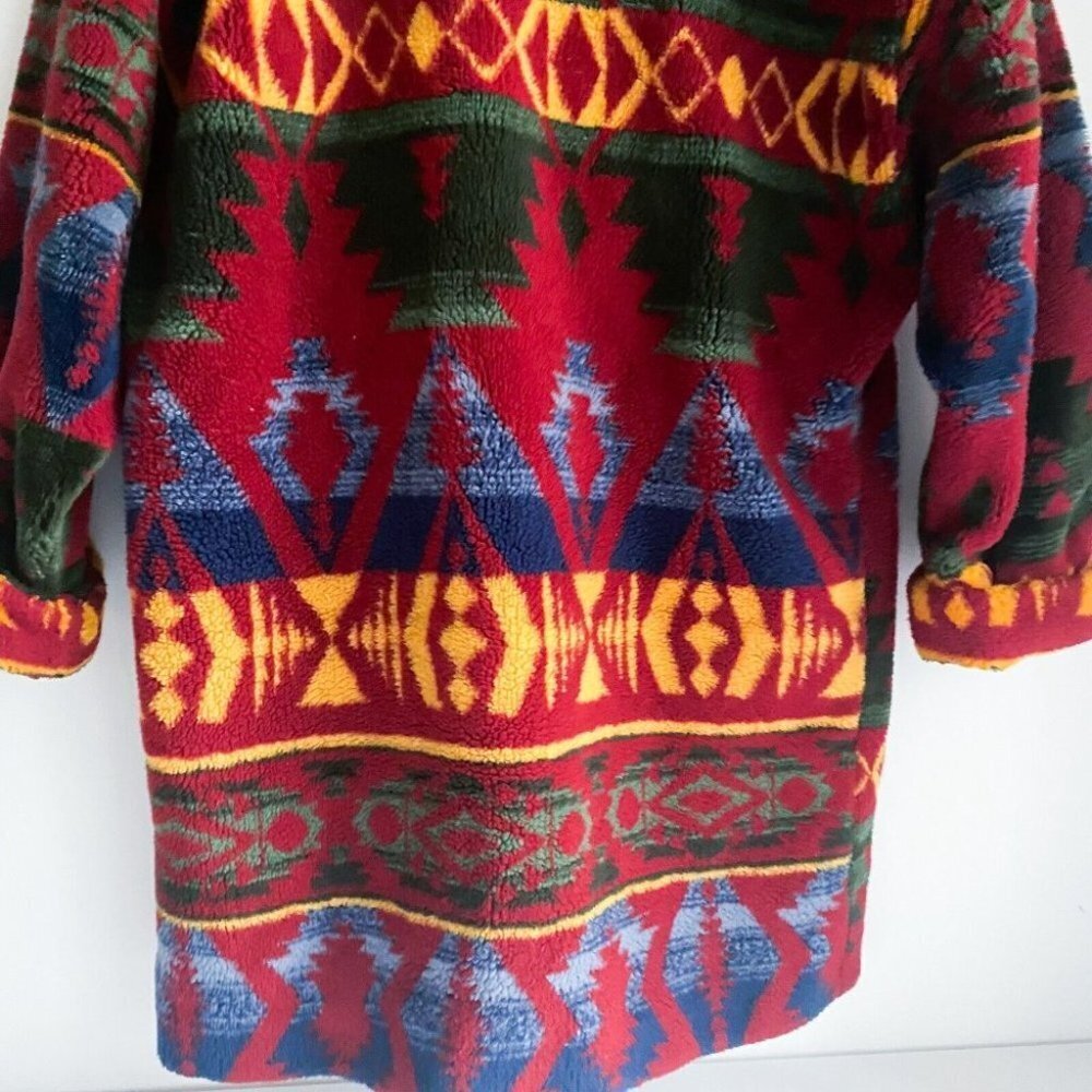 Colorful Geometric Teddy Jacket - Picture 10 of 10